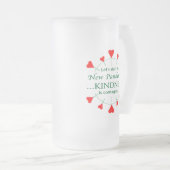 親切にする フロストグラスビールジョッキ (正面右)