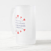 親切にする フロストグラスビールジョッキ (正面左)