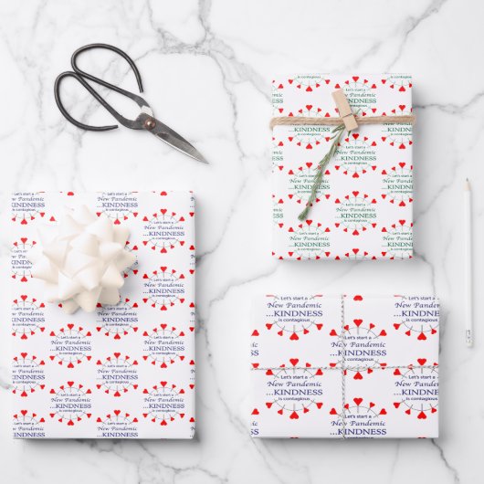 親切にする ラッピングペーパーシート (正面)