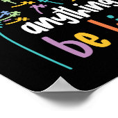 親切になれる世界の自閉症 ポスター (角)