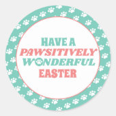 親切にも素晴らしい復活祭を行う ラウンドシール (正面)