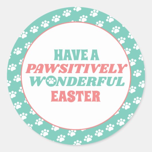 親切にも素晴らしい復活祭を行う ラウンドシール (正面)