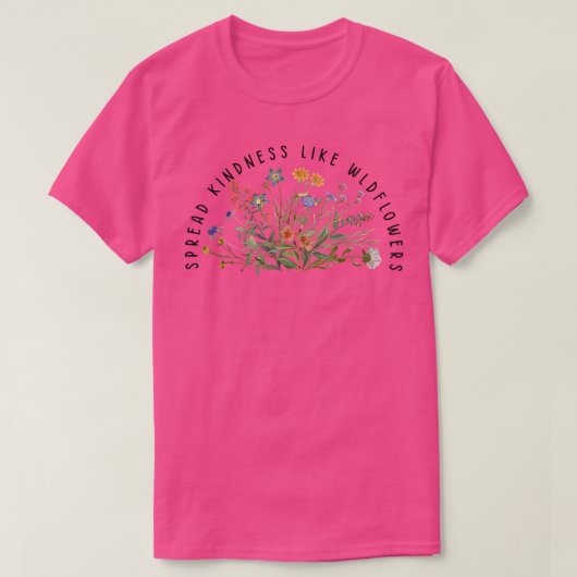親切にも野草親切にも広がる Tシャツ (デザイン正面)