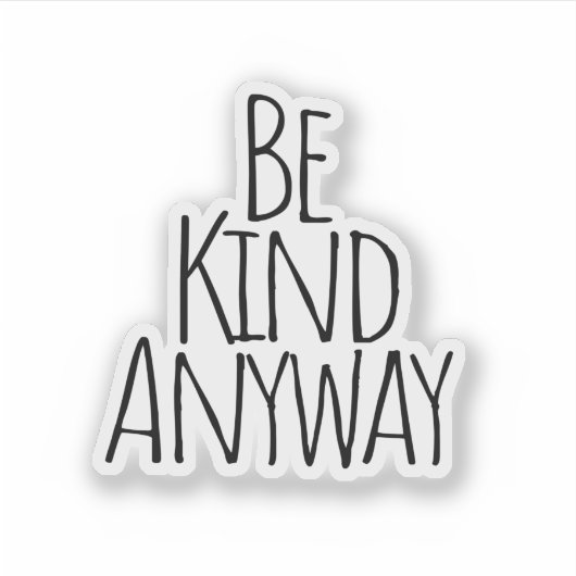 親切にステッカーを貼る シール (正面)