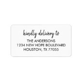 親切に住所 シール (正面)