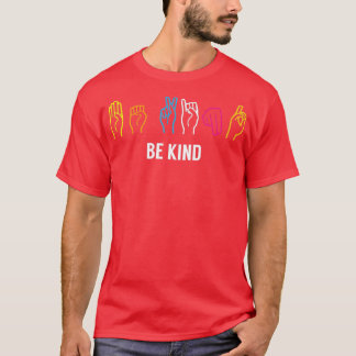 親切に受け入れるカラフル Tシャツ
