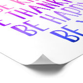 親切に幸せになれ ポスター (角)