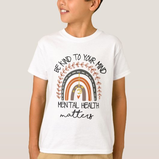 親切に心の健康問題Aw Tシャツ (正面)