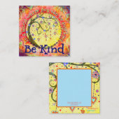 「親切に心を動かす親切なカード スクエア名刺 (正面/裏面)