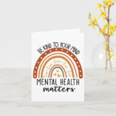 親切に心ヒョウ虹メンタルヘルスPr カード (黄色い花)