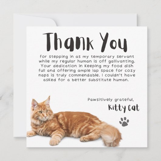 親切に感謝の代用人間ありがとうOC シーズンカード (正面)