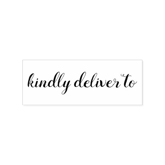 親切に書ゴム印に渡す ラバースタンプ (インプリント)