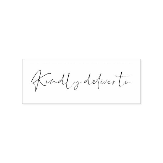 親切に書ゴム印に渡す ラバースタンプ (インプリント)