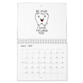 親切に私にも感覚がある カレンダー (3月 2027)