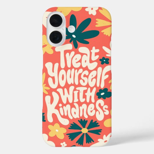 親切に自分自身を扱う – やる気を起こさせるフローラ Case-Mate iPhoneケース (裏面)