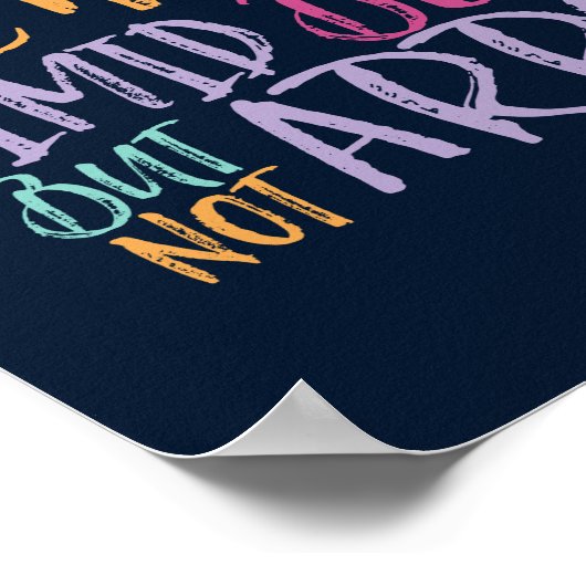 親切に謙虚になれ感動的る ポスター (角)