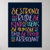 親切に謙虚になれ感動的る ポスター (正面)