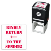 "親切に送信者に戻る!" +矢印 セルフインキングスタンプ (インサイチュ)