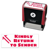 「親切に送信者に戻る」 & Arrow Rubber Stamp セルフインキングスタンプ (インサイチュ)