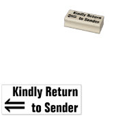 「親切に送信者に戻る」 & Arrow Rubber Stamp ラバースタンプ (押印)