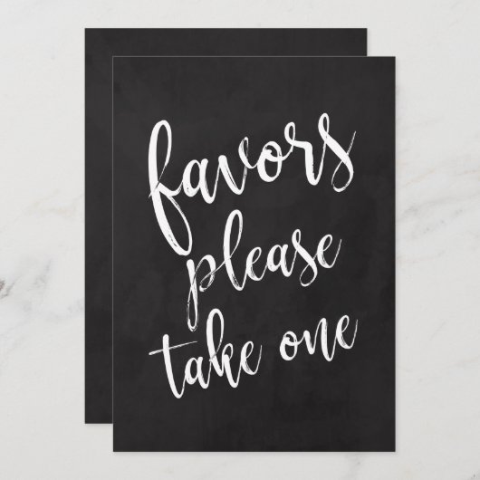 親切に黒板を一手頃枚下さい 招待状 (正面/裏面)