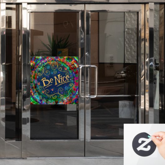 親切に “インスピリビティ” ウィンドウサイン (オフィスドア)