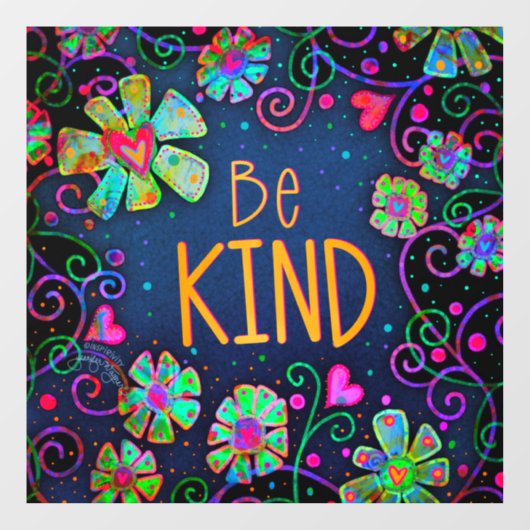 親切に “インスピリビティ” ウィンドウステッカー ウィンドウサイン (シート)