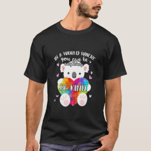 親切に パズルコアラ 自閉症啓発月間 Tシャツ