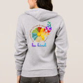 親切に | レディース フルジップパーカー パーカ (裏面)