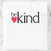 親切に 長方形シール (バッグ)