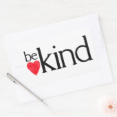 親切に 長方形シール (封筒)