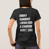 親切にTシャツを思い出させる Tシャツ (裏面)