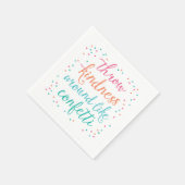 親切のまわりにな紙吹雪パーティー スタンダードカクテルナプキン (角)