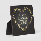 親切のまわりにな紙吹雪 フォトプラーク (正面)