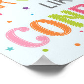 親切のまわりにに紙吹雪教室 ポスター (角)