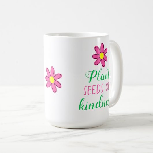 親切の種をまく コーヒーマグカップ (正面右)