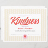 親切の証明書 (正面/裏面)