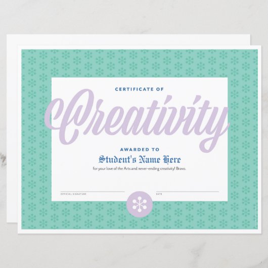 親切の証明書 (正面/裏面)