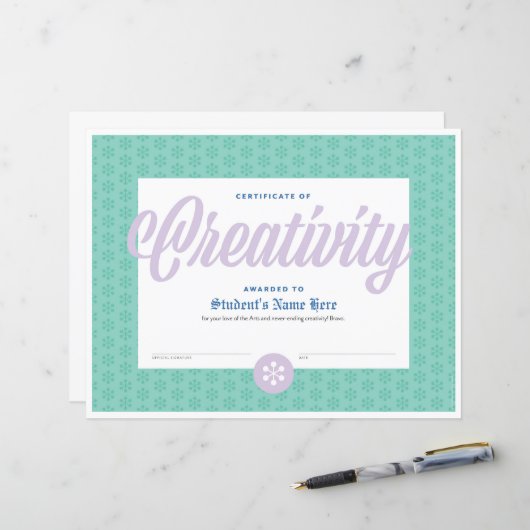 親切の証明書 (正面/裏面インサイチュ)