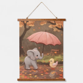 親切の雨 吊り下げ型タペストリー