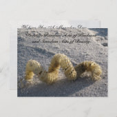 親切はがきのランダムな行為 – コンチ/ビーチ ポストカード (正面/裏面)