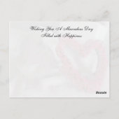 親切はがきのランダムな行為 – Rain ポストカード (裏面)