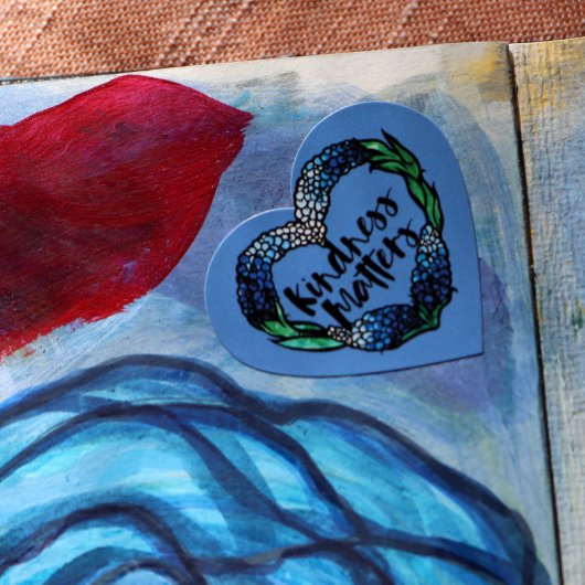 親切はテキサス州のブルーボンネット ハートシール