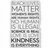 親切はビニールのシール シール (正面)