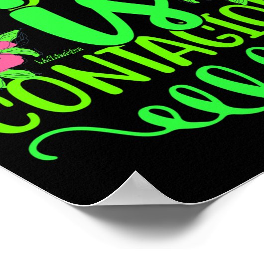 親切は伝染する感動的引用文 ポスター (角)