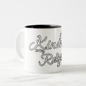 親切は僕の宗教だ ツートーンマグカップ (正面左)