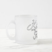 親切は僕の宗教だ フロストグラスマグカップ (左)