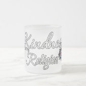 親切は僕の宗教だ フロストグラスマグカップ (中央)
