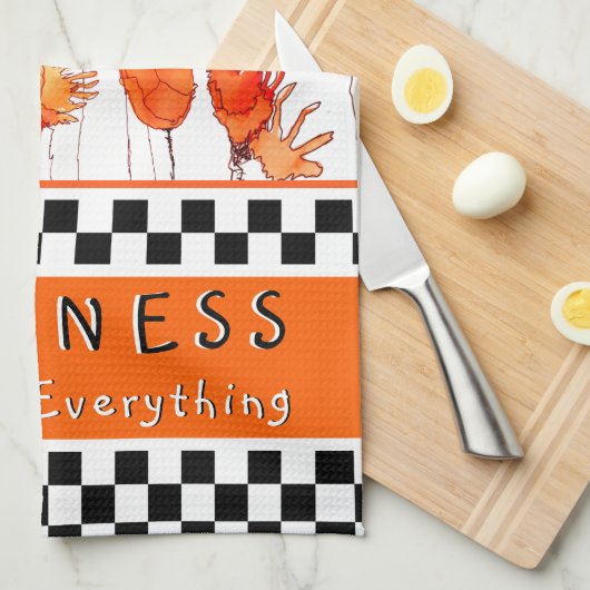 親切は全てケシを変えるキッチンタオル キッチンタオル (四つ折り)