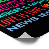 親切は全て、黒人生活、科学は ポスター (角)